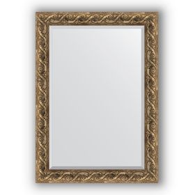 Зеркало с фацетом в багетной раме - фреска 84 мм, 76 х 106 см, Evoform