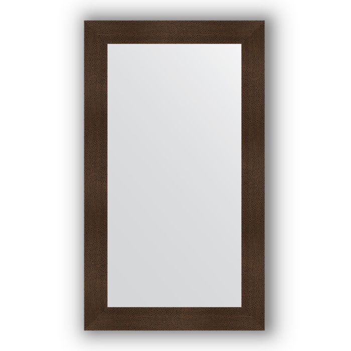Зеркало в багетной раме - бронзовая лава 90 мм, 70 х 120 см, Evoform
