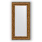 Зеркало с фацетом в багетной раме - травленая бронза 99 мм, 59 х 119 см, Evoform - фото 306897892