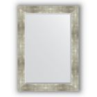 Зеркало с фацетом в багетной раме - алюминий 90 мм, 76 х 106 см, Evoform - фото 6051204