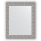 Зеркало в багетной раме - чеканка серебряная 90 мм, 80 х 100 см, Evoform - фото 306897923