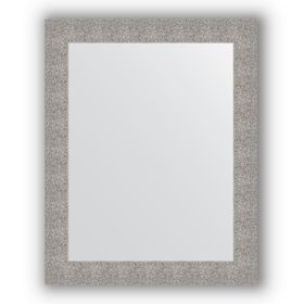 Зеркало в багетной раме - чеканка серебряная 90 мм, 80 х 100 см, Evoform