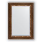 Зеркало с фацетом в багетной раме - римская бронза 88 мм, 66 х 96 см, Evoform - фото 6051212