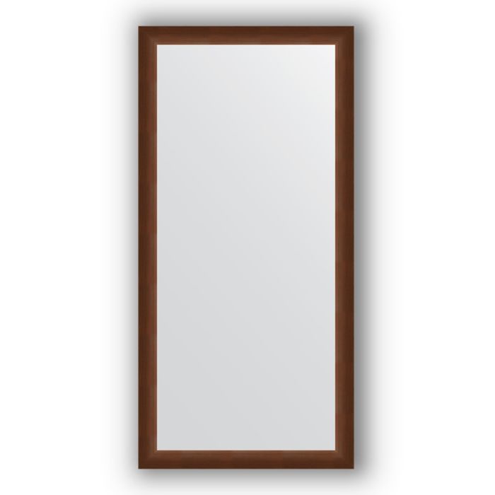 Зеркало в багетной раме - орех 65 мм, 76 х 156 см, Evoform