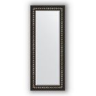 Зеркало с фацетом в багетной раме - чёрный ардеко 81 мм, 55 х 135 см, Evoform - фото 306897944