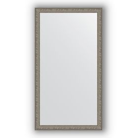 Зеркало в багетной раме - виньетка состаренное серебро 56 мм, 74 х 134 см, Evoform