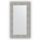 Зеркало в багетной раме - волна хром 90 мм, 60 х 110 см, Evoform - фото 306897950