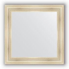 Зеркало в багетной раме - травленое серебро 99 мм, 82 х 82 см, Evoform