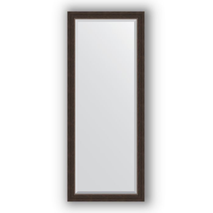 Зеркало с фацетом в багетной раме - палисандр 62 мм, 61 х 151 см, Evoform