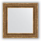 Зеркало в багетной раме - вензель бронзовый 101 мм, 73 х 73 см, Evoform - фото 306897963