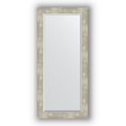 Зеркало с фацетом в багетной раме - алюминий 61 мм, 51 х 111 см, Evoform - фото 6051256