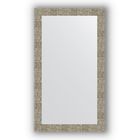 Зеркало в багетной раме - соты титан 70 мм, 66 х 116 см, Evoform - фото 306897978