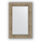 Зеркало с фацетом в багетной раме - виньетка античное серебро 85 мм, 55 х 85 см, Evoform - фото 6051280