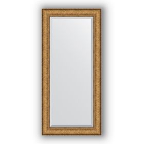 Зеркало с фацетом в багетной раме - медный эльдорадо 73 мм, 54 х 114 см, Evoform