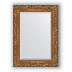 Зеркало с фацетом в багетной раме - виньетка бронзовая 85 мм, 55 х 75 см, Evoform - фото 6051317
