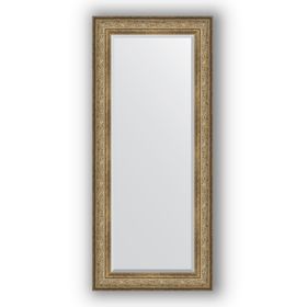 Зеркало с фацетом в багетной раме - виньетка античная бронза 109 мм, 70 х 160 см, Evoform