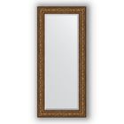 Зеркало с фацетом в багетной раме - виньетка состаренная бронза 109 мм, 70 х 160 см, Evoform - фото 6051356