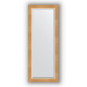 Зеркало с фацетом в багетной раме - сосна 62 мм, 51 х 131 см, Evoform