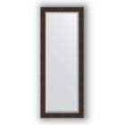 Зеркало с фацетом в багетной раме - палисандр 62 мм, 51 х 131 см, Evoform - фото 306898087