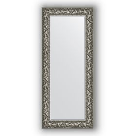 Зеркало с фацетом в багетной раме - византия серебро 99 мм, 64 х 149 см, Evoform
