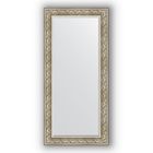 Зеркало с фацетом в багетной раме - барокко серебро 106 мм, 80 х 170 см, Evoform - фото 6051392