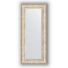 Зеркало с фацетом в багетной раме - виньетка серебро 109 мм, 60 х 140 см, Evoform - фото 6051398
