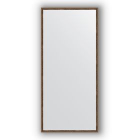 Зеркало в багетной раме - витая бронза 26 мм, 68 х 148 см, Evoform