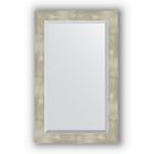 Зеркало с фацетом в багетной раме - алюминий 61 мм, 51 х 81 см, Evoform - фото 6051403