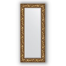 Зеркало с фацетом в багетной раме - византия золото 99 мм, 59 х 139 см, Evoform