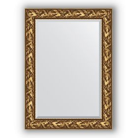 Зеркало с фацетом в багетной раме - византия золото 99 мм, 79 х 109 см, Evoform