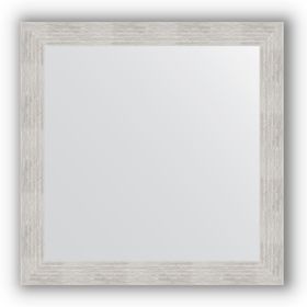 Зеркало в багетной раме - серебряный дождь 70 мм, 76 х 76 см, Evoform