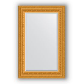 Зеркало с фацетом в багетной раме - сусальное золото 80 мм, 55 х 85 см, Evoform