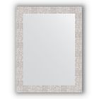 Зеркало в багетной раме - соты алюминий 70 мм, 66 х 86 см, Evoform - фото 306898138