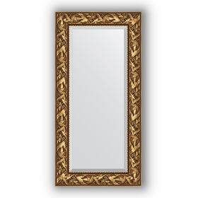 Зеркало с фацетом в багетной раме - византия золото 99 мм, 59 х 119 см, Evoform