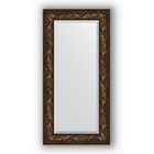 Зеркало с фацетом в багетной раме - византия бронза 99 мм, 59 х 119 см, Evoform - фото 6051443