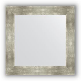 Зеркало в багетной раме - алюминий 90 мм, 70 х 70 см, Evoform