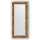 Зеркало с фацетом в багетной раме - вензель бронзовый 101 мм, 69 х 159 см, Evoform - фото 306898159