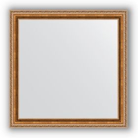 Зеркало в багетной раме - версаль бронза 64 мм, 75 х 75 см, Evoform