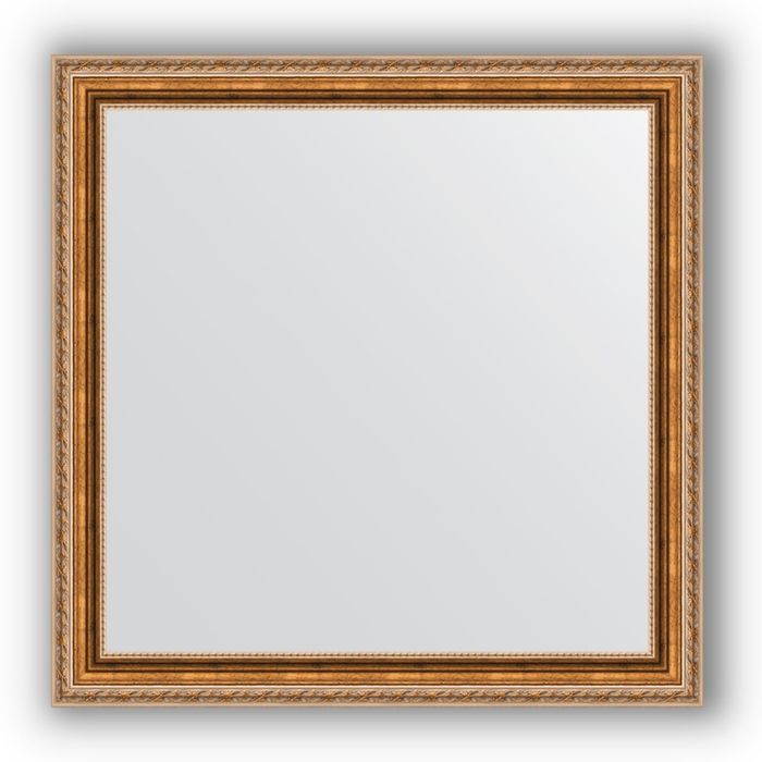 Зеркало в багетной раме - версаль бронза 64 мм, 75 х 75 см, Evoform