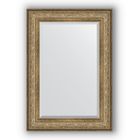 Зеркало с фацетом в багетной раме - виньетка античная бронза 109 мм, 70 х 100 см, Evoform - фото 6051459