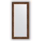 Зеркало с фацетом в багетной раме - римская бронза 88 мм, 76 х 166 см, Evoform - фото 6051470