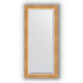 Зеркало с фацетом в багетной раме - сосна 62 мм, 51 х 111 см, Evoform