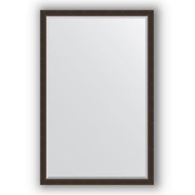 Зеркало с фацетом в багетной раме - палисандр 62 мм, 111 х 171 см, Evoform