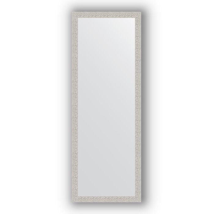 Зеркало в багетной раме - мозаика хром 46 мм, 51 х 141 см, Evoform