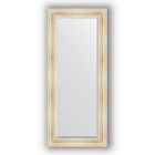 Зеркало с фацетом в багетной раме - травленое серебро 99 мм, 69 х 159 см, Evoform - фото 306898209