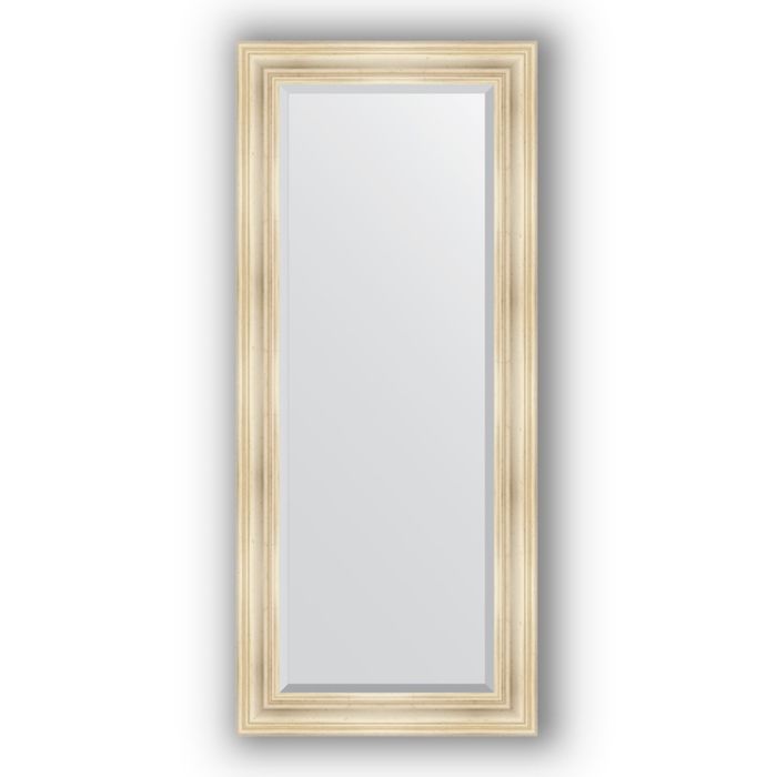 Зеркало с фацетом в багетной раме - травленое серебро 99 мм, 69 х 159 см, Evoform