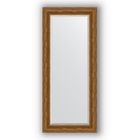 Зеркало с фацетом в багетной раме - травленая бронза 99 мм, 69 х 159 см, Evoform - фото 6051504
