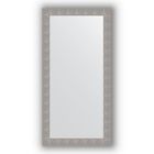 Зеркало в багетной раме - чеканка серебряная 90 мм, 80 х 160 см, Evoform - фото 306898218