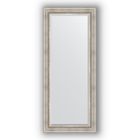 Зеркало с фацетом в багетной раме - римское серебро 88 мм, 66 х 156 см, Evoform - фото 306898226