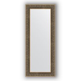 Зеркало в багетной раме - вензель серебряный 101 мм, 63 х 153 см, Evoform
